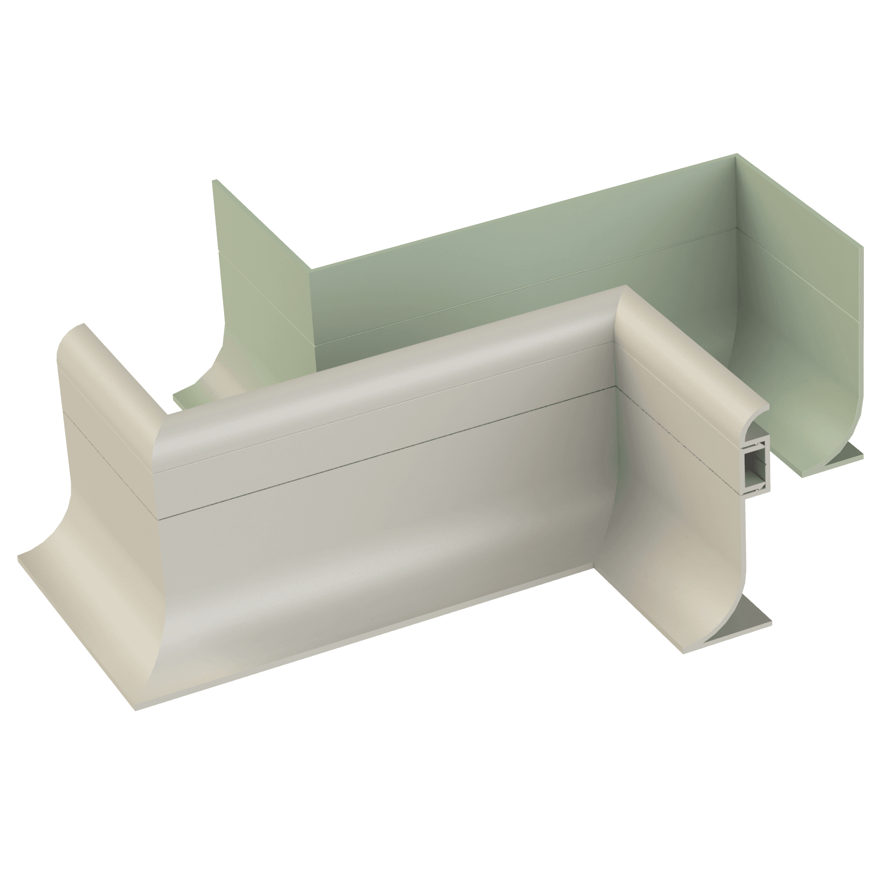 Декоративний алюмінієвий плінтус GYPSUN™